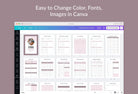 Ladystrategist Student Planner Canva Template instagram canva templates social media templates etsy free canva templates