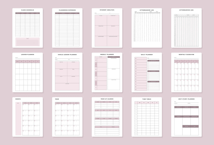 Ladystrategist Teacher Planner Canva Template instagram canva templates social media templates etsy free canva templates
