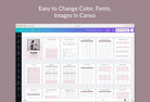 Ladystrategist Teacher Planner Canva Template instagram canva templates social media templates etsy free canva templates