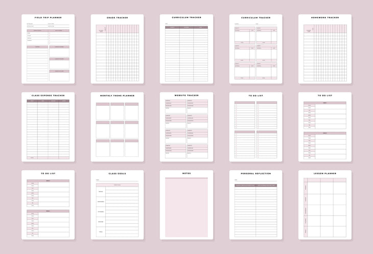 Ladystrategist Teacher Planner Canva Template instagram canva templates social media templates etsy free canva templates