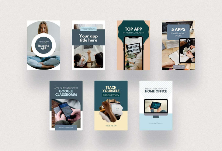 Ladystrategist Technology Pinterest Template instagram canva templates social media templates etsy free canva templates