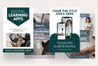 Ladystrategist Technology Pinterest Template instagram canva templates social media templates etsy free canva templates
