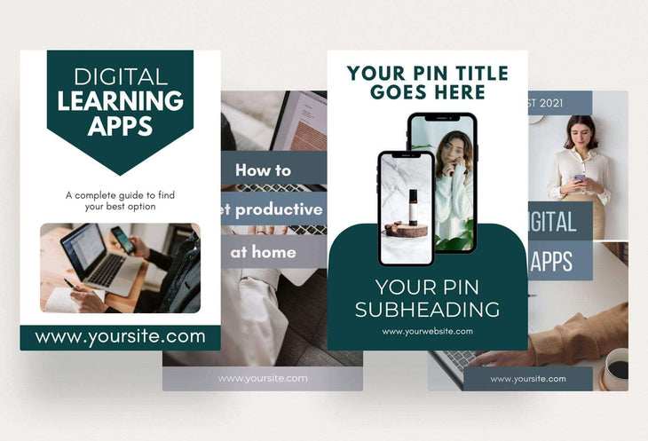 Ladystrategist Technology Pinterest Template instagram canva templates social media templates etsy free canva templates