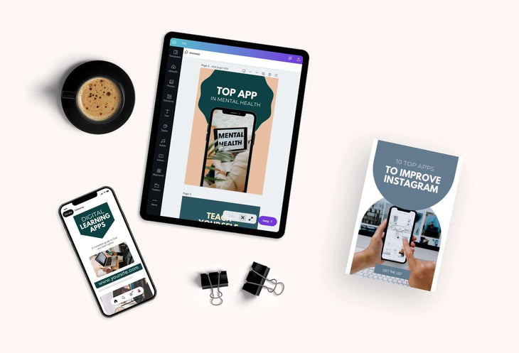 Ladystrategist Technology Pinterest Template instagram canva templates social media templates etsy free canva templates