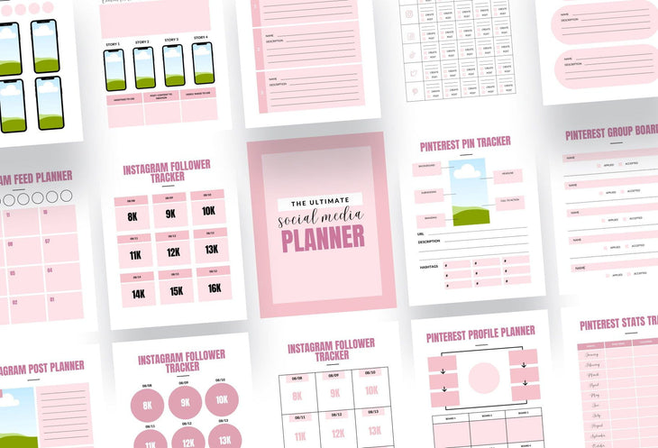 Ladystrategist The Ultimate Social Media Planner instagram canva templates social media templates etsy free canva templates