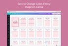 Ladystrategist The Ultimate Social Media Planner instagram canva templates social media templates etsy free canva templates