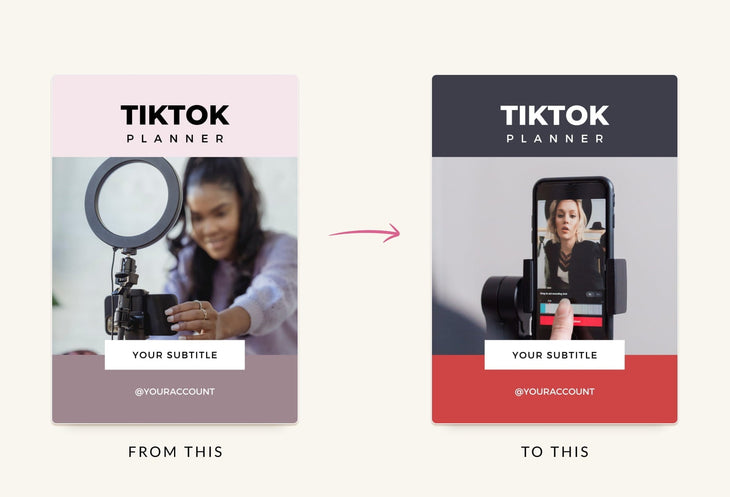 Ladystrategist Tiktok Planner Canva Template instagram canva templates social media templates etsy free canva templates