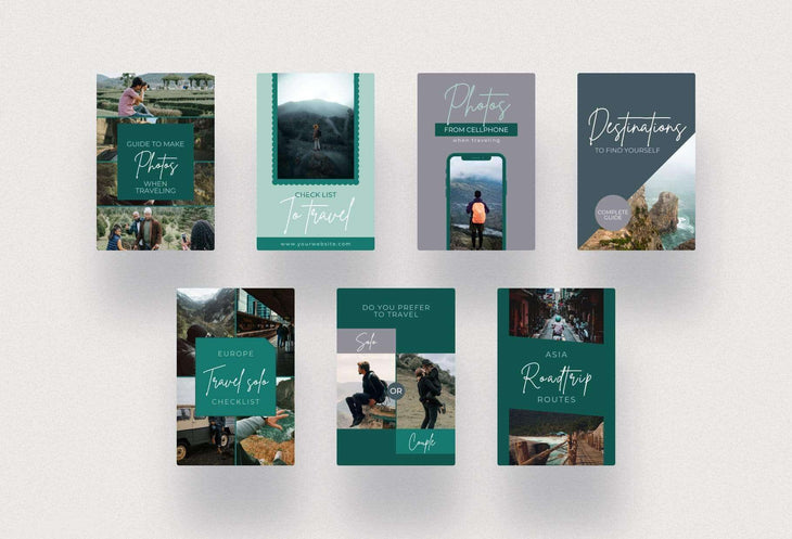 Ladystrategist Travel Pinterest Template instagram canva templates social media templates etsy free canva templates
