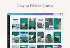 Ladystrategist Travel Pinterest Template instagram canva templates social media templates etsy free canva templates