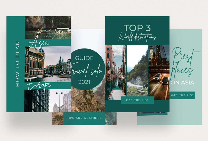 Ladystrategist Travel Pinterest Template instagram canva templates social media templates etsy free canva templates