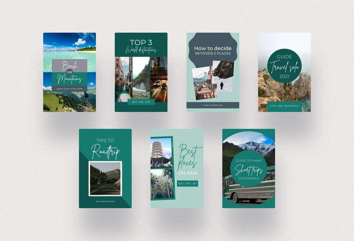 Ladystrategist Travel Pinterest Template instagram canva templates social media templates etsy free canva templates