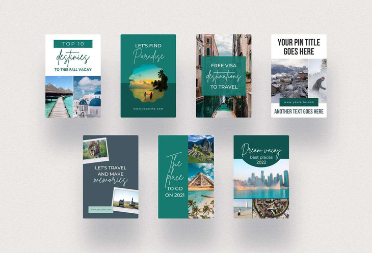 Ladystrategist Travel Pinterest Template instagram canva templates social media templates etsy free canva templates