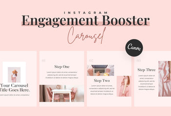 Ladystrategist Twinkle Carousel Instagram Engagement Booster Canva Template instagram canva templates social media templates etsy free canva templates
