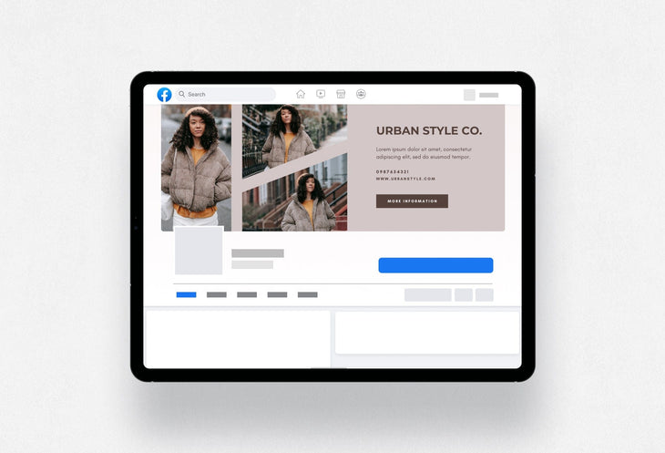 Ladystrategist Urban Style Co Studio Facebook Cover for Photographers Editable Canva Template instagram canva templates social media templates etsy free canva templates