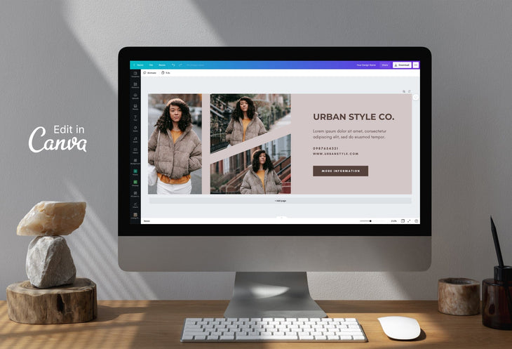 Ladystrategist Urban Style Co Studio Facebook Cover for Photographers Editable Canva Template instagram canva templates social media templates etsy free canva templates