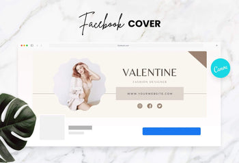 Ladystrategist Valentine Facebook Cover Canva Template instagram canva templates social media templates etsy free canva templates