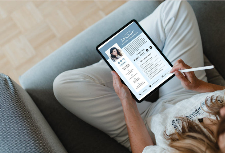 Ladystrategist Valerie Speaker One-Sheet Canva Template instagram canva templates social media templates etsy free canva templates