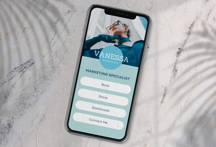 Ladystrategist Vanessa Instagram Link in Bio Canva Landing Page Website instagram canva templates social media templates etsy free canva templates