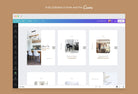 Ladystrategist Victoria Real Estate 6-Page Carousel Canva Template instagram canva templates social media templates etsy free canva templates