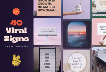 Ladystrategist Viral Signs Social Media Canva Templates to Boost Engagement instagram canva templates social media templates etsy free canva templates