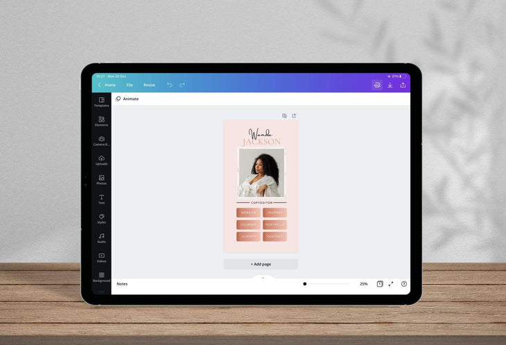 Ladystrategist Wanda Instagram Link in Bio Canva Landing Page Website instagram canva templates social media templates etsy free canva templates