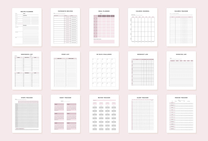 Ladystrategist Weight Loss Planner Canva Template instagram canva templates social media templates etsy free canva templates
