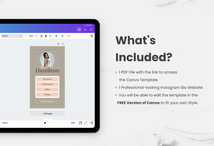 Ladystrategist Wendy Instagram Link in Bio Canva Landing Page Website instagram canva templates social media templates etsy free canva templates