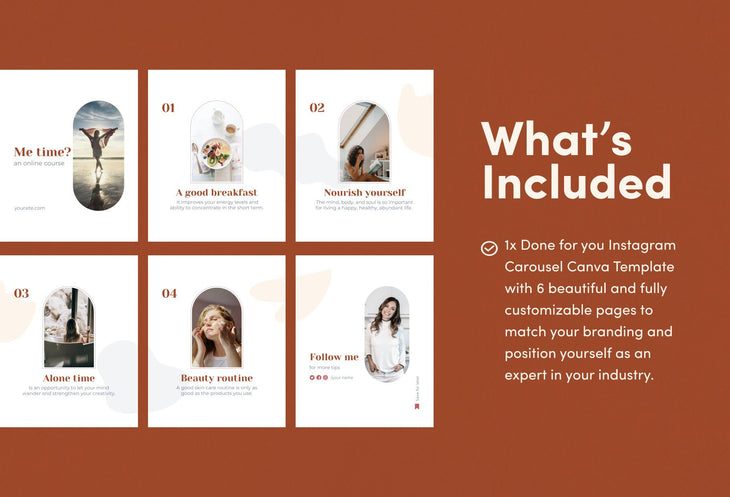 Ladystrategist Willow Educational 6-Page Carousel Canva Template instagram canva templates social media templates etsy free canva templates