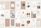 Ladystrategist YOGA Elegant - 97 Done-for-You Yoga Instagram Stories - Fully Editable Canva Templates instagram canva templates social media templates etsy free canva templates
