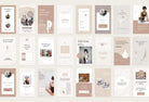 Ladystrategist YOGA Elegant - 97 Done-for-You Yoga Instagram Stories - Fully Editable Canva Templates instagram canva templates social media templates etsy free canva templates