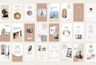 Ladystrategist YOGA Elegant - 97 Done-for-You Yoga Instagram Stories - Fully Editable Canva Templates instagram canva templates social media templates etsy free canva templates