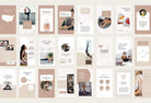 Ladystrategist YOGA Elegant - 97 Done-for-You Yoga Instagram Stories - Fully Editable Canva Templates instagram canva templates social media templates etsy free canva templates