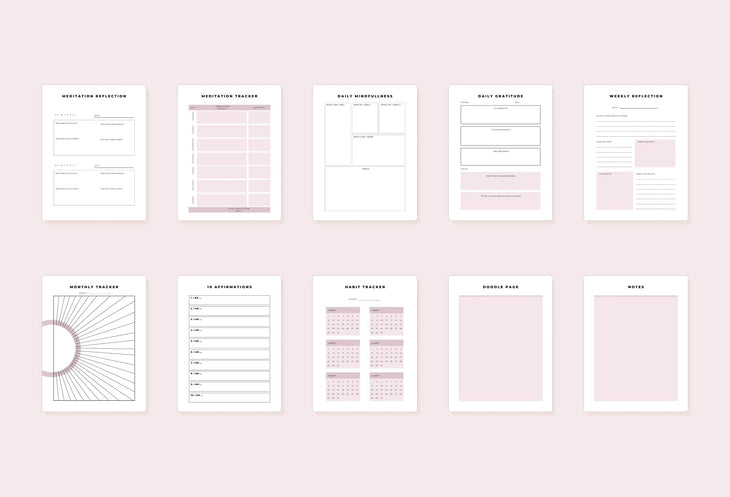 Ladystrategist Yoga Printable and Editable Journal Canva Template instagram canva templates social media templates etsy free canva templates