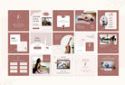 Ladystrategist YOGA Rose - 97 Done-for-You Yoga Instagram Posts - Fully Editable Canva Templates instagram canva templates social media templates etsy free canva templates