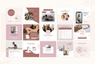 Ladystrategist YOGA Rose - 97 Done-for-You Yoga Instagram Posts - Fully Editable Canva Templates instagram canva templates social media templates etsy free canva templates