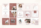 Ladystrategist YOGA Rose - 97 Done-for-You Yoga Instagram Posts - Fully Editable Canva Templates instagram canva templates social media templates etsy free canva templates