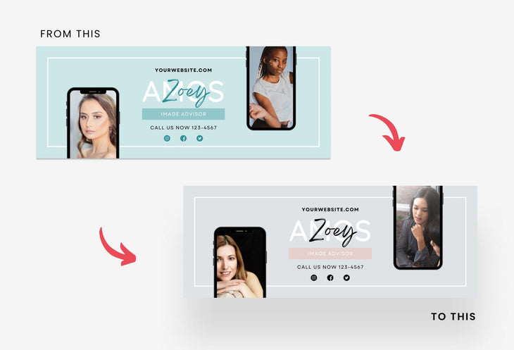Ladystrategist Zoey Facebook Cover Canva Template instagram canva templates social media templates etsy free canva templates
